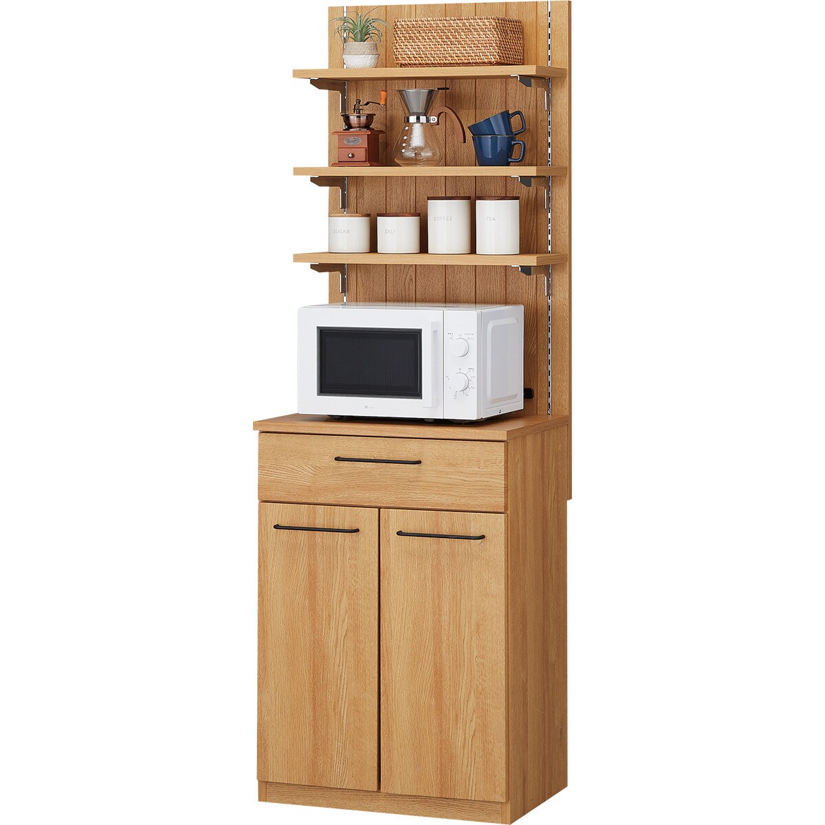 ニトリ NITORI レンジボード 食器棚 ブレッドN 60T 60×45×180 ニトリ NITORI レンジボード 食器棚 ブレッドN 60T 60×45×180