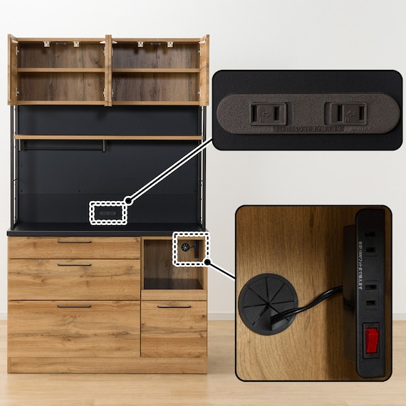 マグネットキッチンボード + レンジボードセット (IM301 120MG/60OP LBR) 16枚目画像