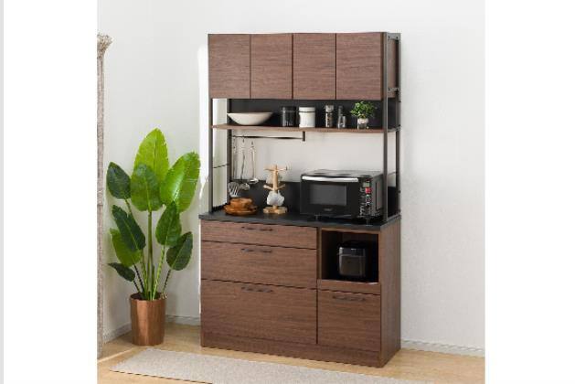 ★ジモティ割あり★ NITORI　ニトリ 食器棚  W140×D51×H200 クリーニング済み SJ4805 ニトリネット【公式】 家具・インテリア通販