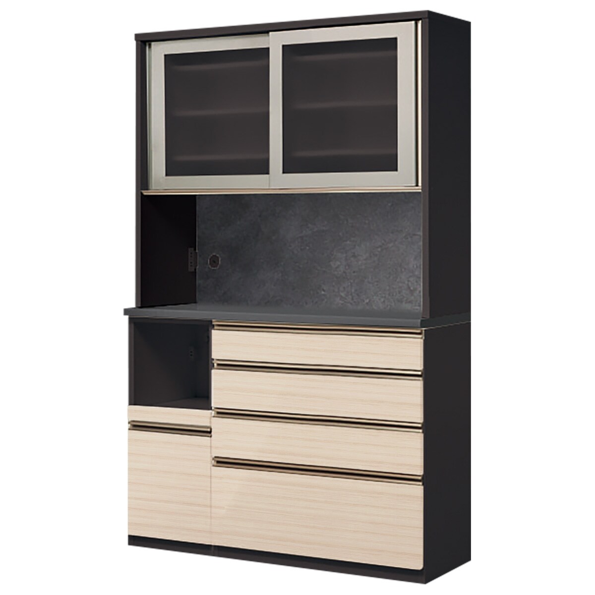 キッチンボード(ラピス2 BK120 エルムホワイト) | ニトリネット【公式