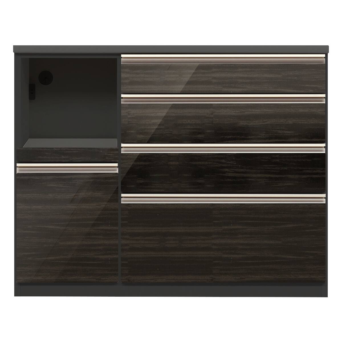 キッチンカウンター(ラピス2 BK120 ゼブラブラック) | ニトリ