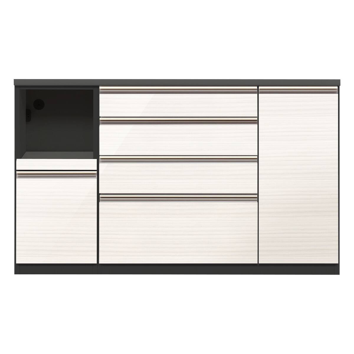 【美品】ニトリ キッチンカウンター ラピス 幅105cm ホワイト キッチンカウンター(ラピス2 BK157 ホワイトウッド) | ニトリネット