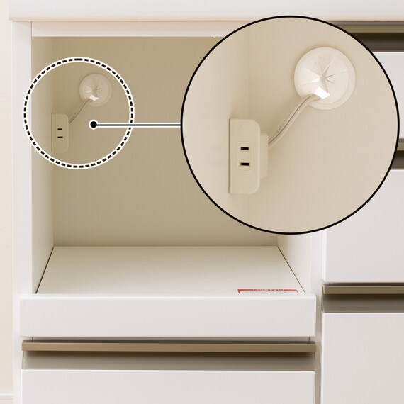 キッチンカウンター(ラピス157 ホワイトウッド) 4枚目画像