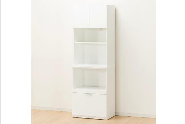 ニトリ/レンジボード 上部収納付き(ホワイト) (エトナ60RB WH/SI) ﾚﾝｼﾞﾎﾞｰﾄﾞ ｴﾄﾅ 60RB WH/SI | ニトリネット【公式】 家具・インテリア通販