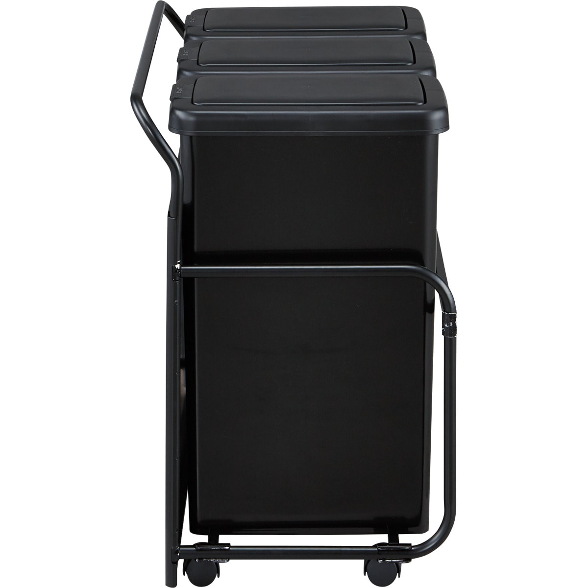 ニトリ 「RGダストワゴン（30L トリプル／ブラック）」 RGダストワゴン(30L ブラックトリプル) | ニトリネット【公式】 家具