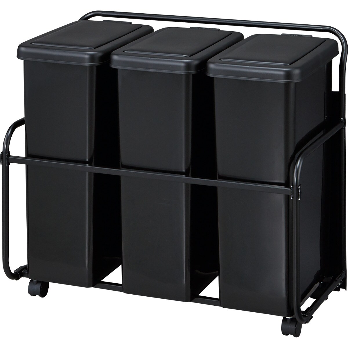 ニトリ 「RGダストワゴン（30L トリプル／ブラック）」 RGダストワゴン(30L ブラックトリプル) | ニトリネット【公式】 家具