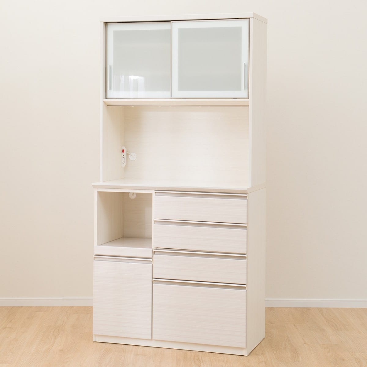 [専用]ニトリ キッチンボード 100cm幅 WH キッチンボード(レジューム 90TG-S WH/90QH-R WH) | ニトリネット