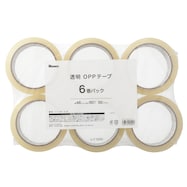 透明OPPテープ(48mmx50m 6巻パック)【島忠ホームズ商品】