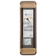 【島忠ホームズ商品】猫用 両面つかえる紙の爪とぎ(1本)・ケース付き