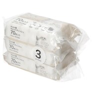 【島忠ホームズ商品】ペット用ウェットティッシュ(70枚入×3個パック)