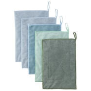 2枚合わせマイクロファイバーぞうきん 5枚組【島忠ホームズ商品】