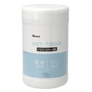 【島忠ホームズ商品】アルコールウェットティッシュ ボトルタイプ(100枚入)