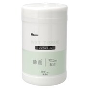 【島忠ホームズ商品】ノンアルコールウェットティッシュ ボトルタイプ(100枚入)