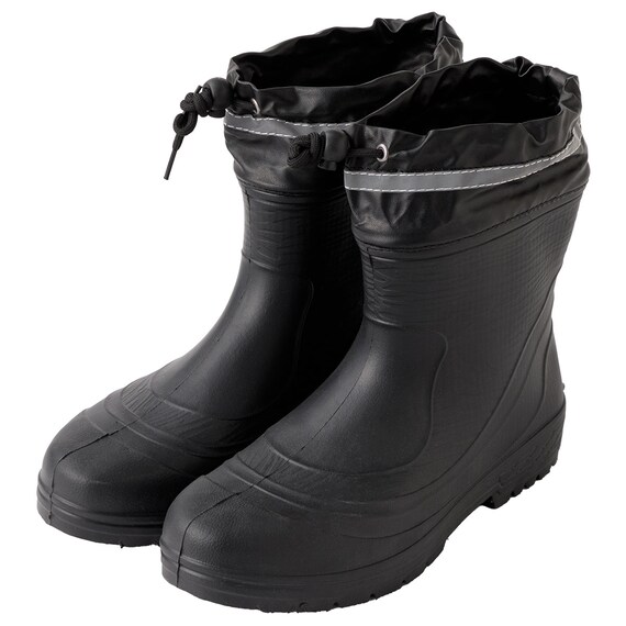 軽量 やわらか長靴 紳士ショートEVST(Sサイズ ブラック)【島忠ホームズ商品】 1枚目画像