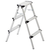 【島忠ホームズ商品】アルミ踏み台 3段(AFD-3D)