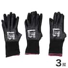 ニトリルゴム背抜き手袋 (NTWG-ブラック S3双)【島忠ホームズ商品】 1枚目画像