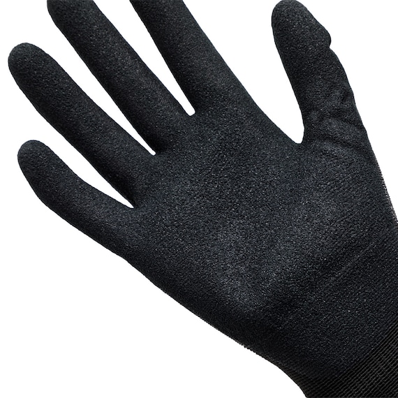 ニトリルゴム背抜き手袋 (NTWG-ブラック S3双)【島忠ホームズ商品】 5枚目画像