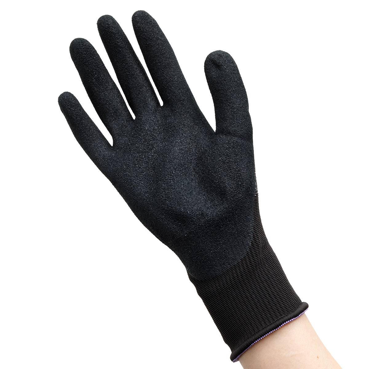 ニトリルゴム背抜き手袋 (NTWG－ブラック M3双)【島忠ホームズ商品