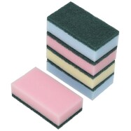 【島忠ホームズ商品】二層ハードスポンジ 5個セット