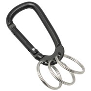 【島忠ホームズ商品】アルミ3リングカラビナ M