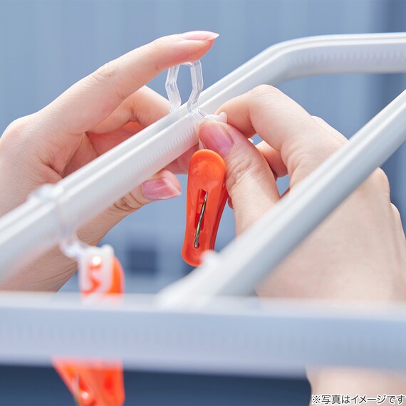 ピンチが動く角ハンガーLK406 交換用ピンチ(10P) 2枚目画像