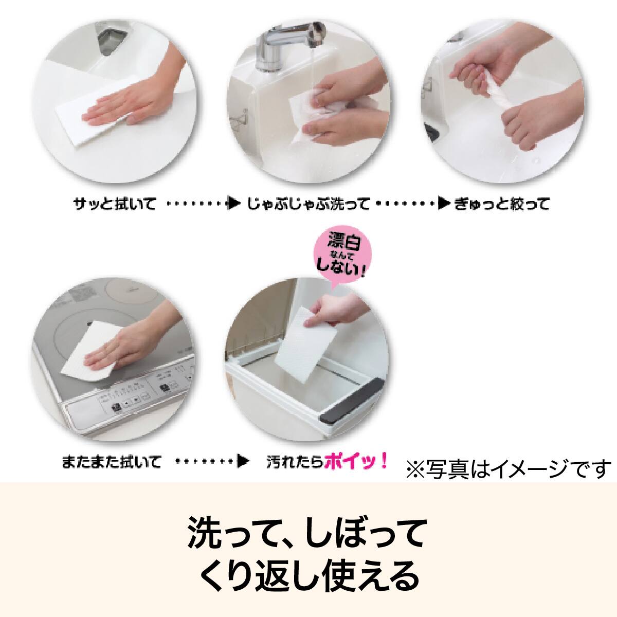 洗ってくり返し使えるペーパーダスター(10枚入り) 2点セット | ニトリ