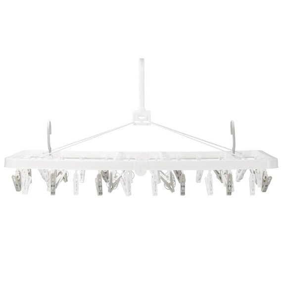 マンション対応 サイドフック付き角ハンガー(42ピンチ) 2枚目画像