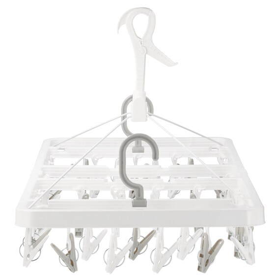 マンション対応 サイドフック付き角ハンガー(42ピンチ) 3枚目画像