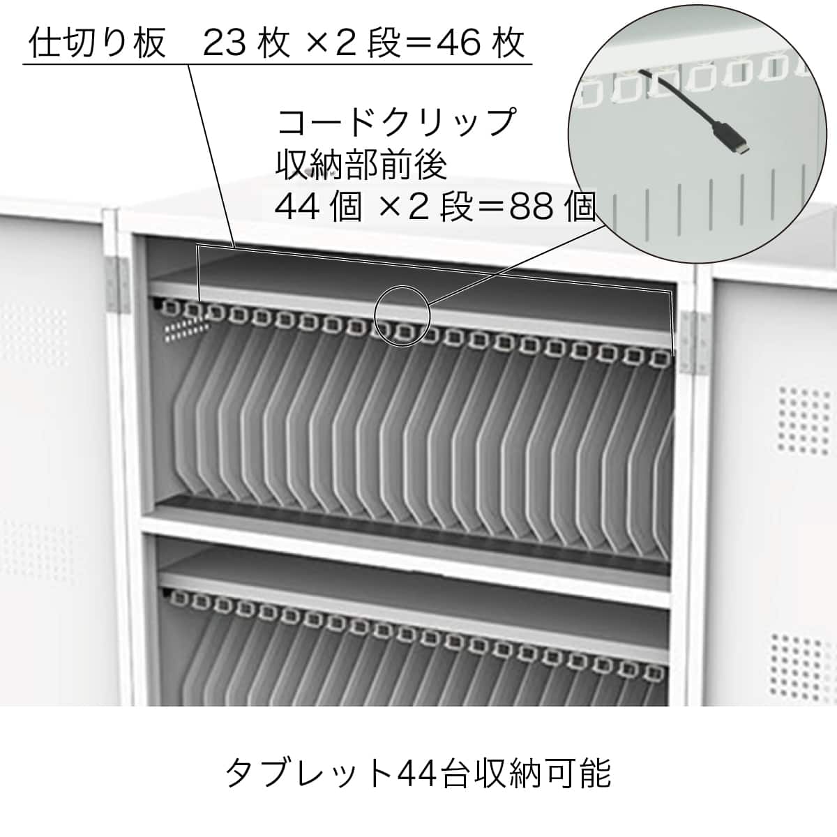 タブレット保管庫(PTB-44LW 深型 キャスター付き) | ニトリネット