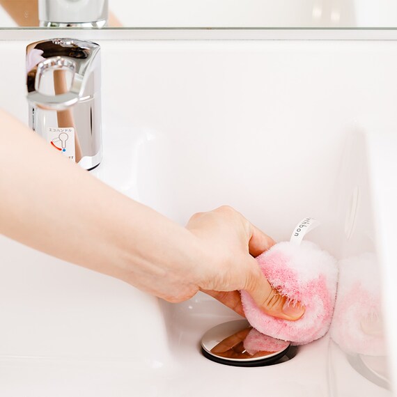 水だけで洗える 洗面台ブラシ バスボン君 5枚目画像