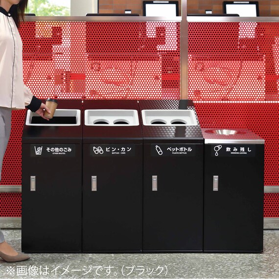 屋内用リサイクルボックス(NTI-90-1 タテ型 WH) 6枚目画像