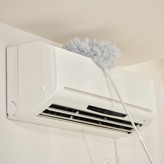 静電気を除去しホコリがつきにくくなる 高所用モップ 3枚目画像