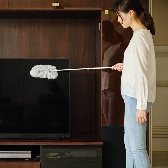 静電気を除去しホコリがつきにくくなる 高所用モップ 8枚目画像