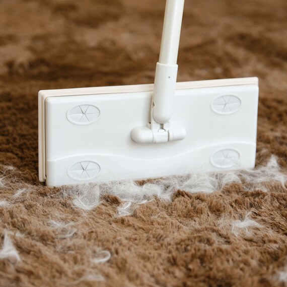 カーペットが掃ける 伸縮柄 フローリングワイパー 3枚目画像