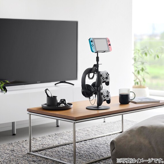 高さと角度が調節できるゲームスタンド(ブラック) 4枚目画像