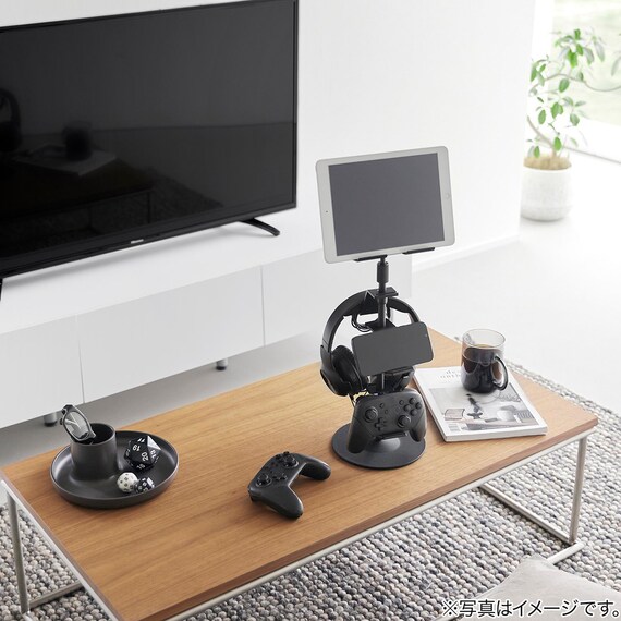 高さと角度が調節できるゲームスタンド(ブラック) 6枚目画像
