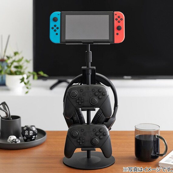 高さと角度が調節できるゲームスタンド(ブラック) 8枚目画像