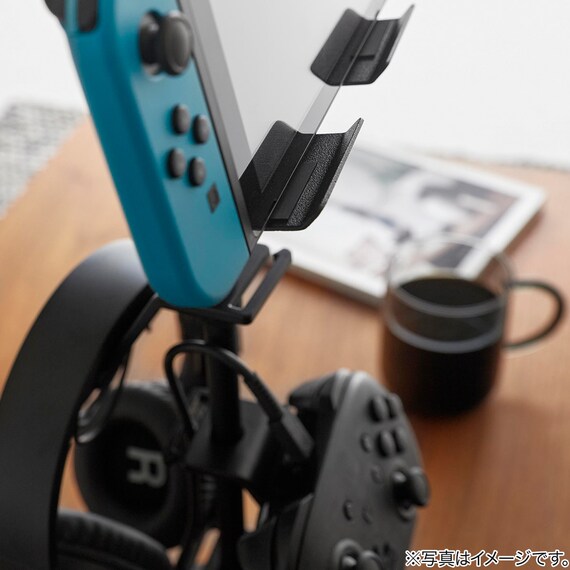 高さと角度が調節できるゲームスタンド(ブラック) 9枚目画像