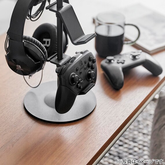 高さと角度が調節できるゲームスタンド(ブラック) 10枚目画像