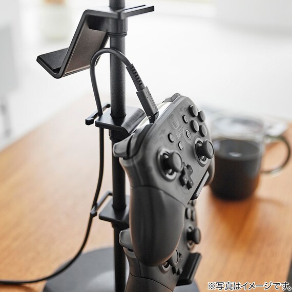 高さと角度が調節できるゲームスタンド(ブラック) 12枚目画像