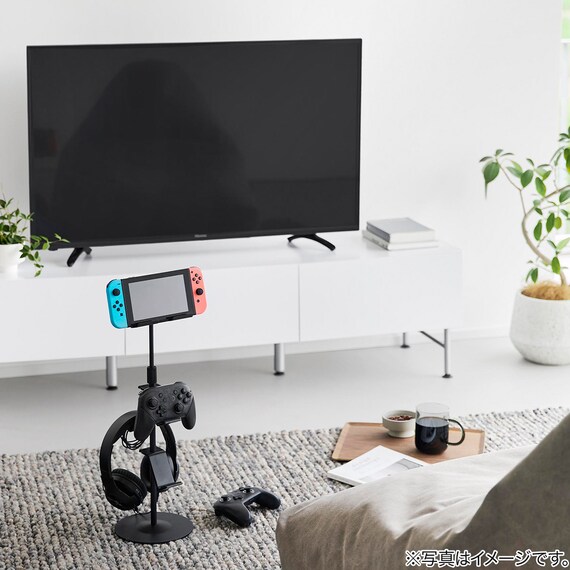 高さと角度が調節できるゲームスタンド(ブラック) 19枚目画像
