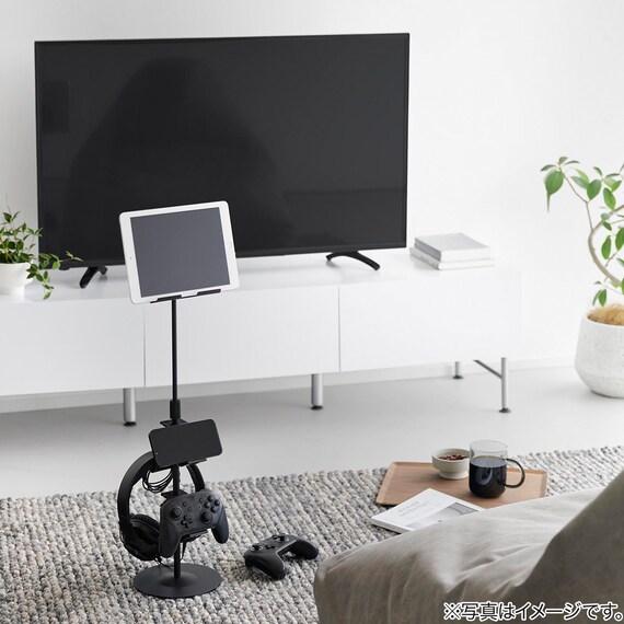 高さと角度が調節できるゲームスタンド(ブラック) 21枚目画像