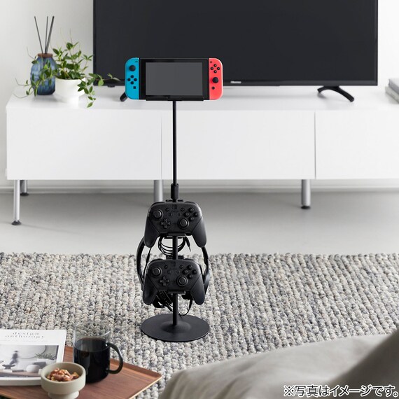 高さと角度が調節できるゲームスタンド(ブラック) 22枚目画像