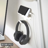 壁付け スマホ&ヘッドホンホルダー