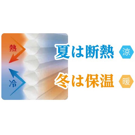 断熱・保温 ハニカム構造のシェード(L6325 180X180) 4枚目画像