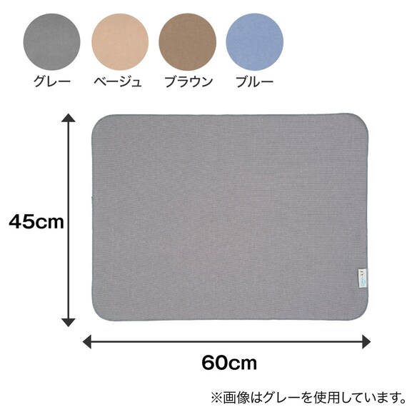 笑激SHOCK 超薄さらさらバスマット(ブルー) 2枚目画像