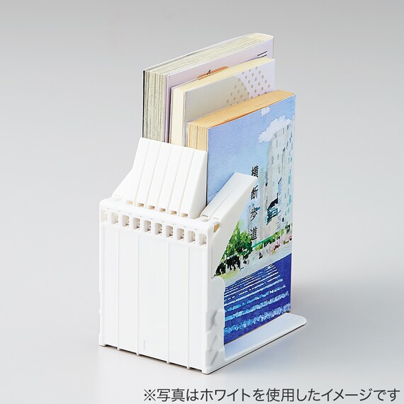 1冊でも倒れないブックスタンド ミニ(ブラック) 2枚目画像