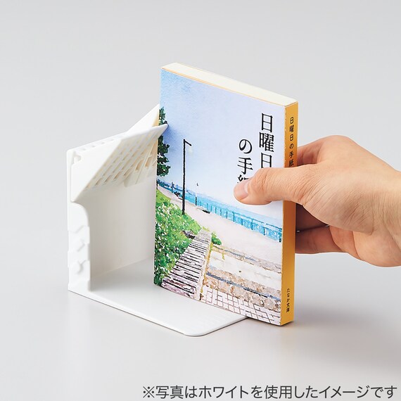 1冊でも倒れないブックスタンド ミニ(ブラック) 4枚目画像