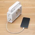 USB給電できる 防災クロック(4R Q002-003) 2枚目画像