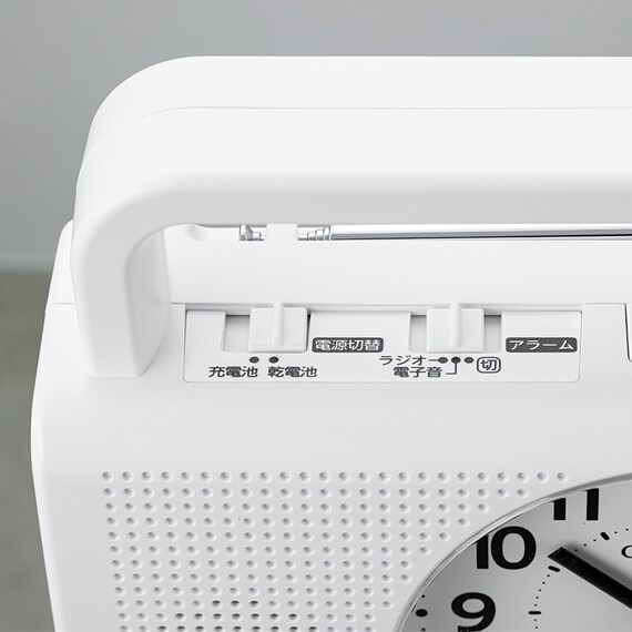 USB給電できる 防災クロック(4R Q002-003) 13枚目画像